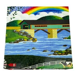 Unbranded 20150MSDG Flap Box Rainbow Bridge & Racecar Jigsaw Puzzles *COMPLETE*